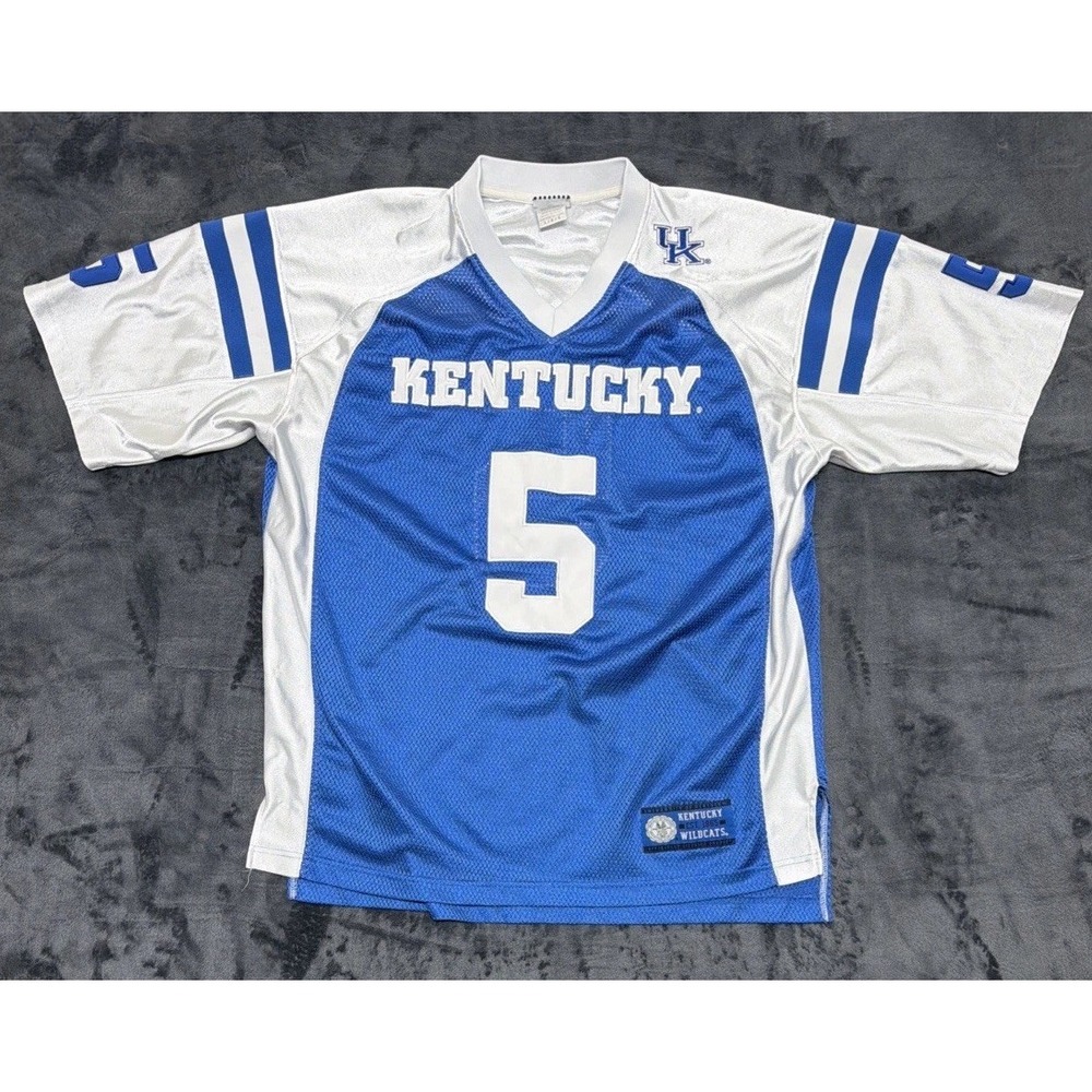 Vintage Rare Foot Locker University of Kentucky Wildcats #5 Football Jersey Lrg